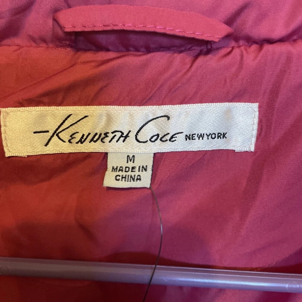 Kenneth Cole New York Quilted Hot Pink Puffer Vest Women's Size Medium NWT - Picture 10 of 12